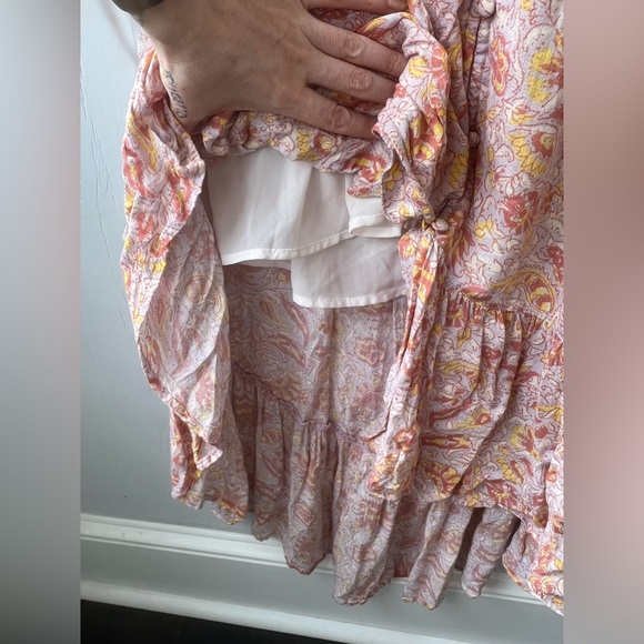 Lucky Brand Pink Floral Felice High-low Midi Dress (size S) - Picture 11 of 12